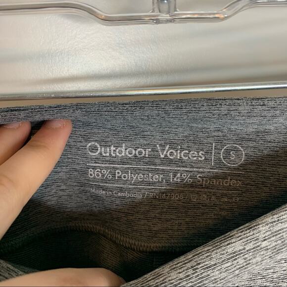 Outdoor Voices Gray Colorblock High Rise 7/8 Leggings Size Small - Picture 4 of 6